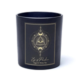 Manifestationskerze – Auge der Vorsehung (Sage, White Tea & Obsidian)
